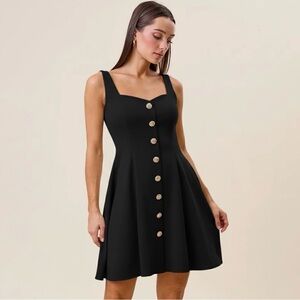 Premium Boutique Black Sweetheart Mini Dress